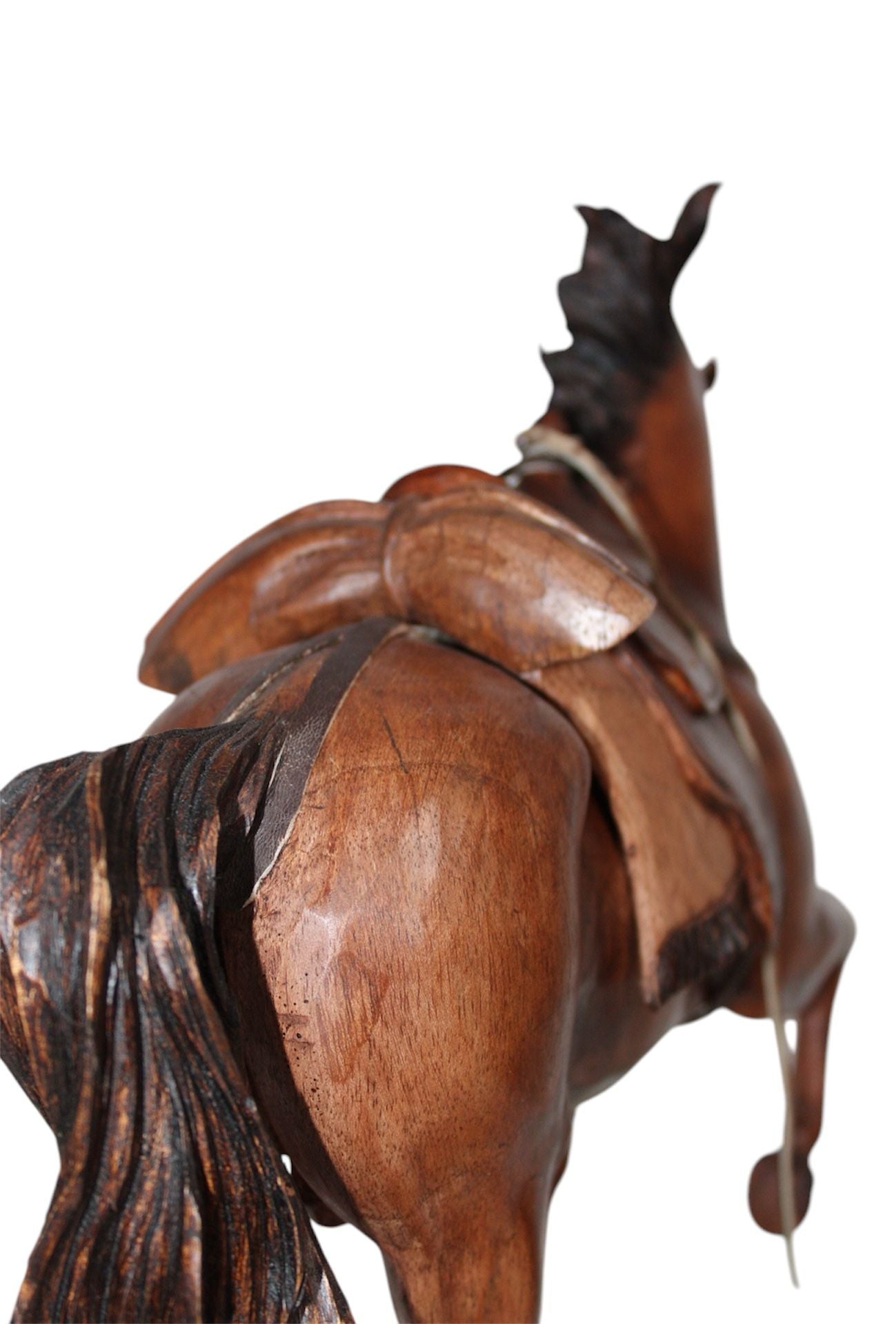 Cheval avec Selle en Bois Amovible