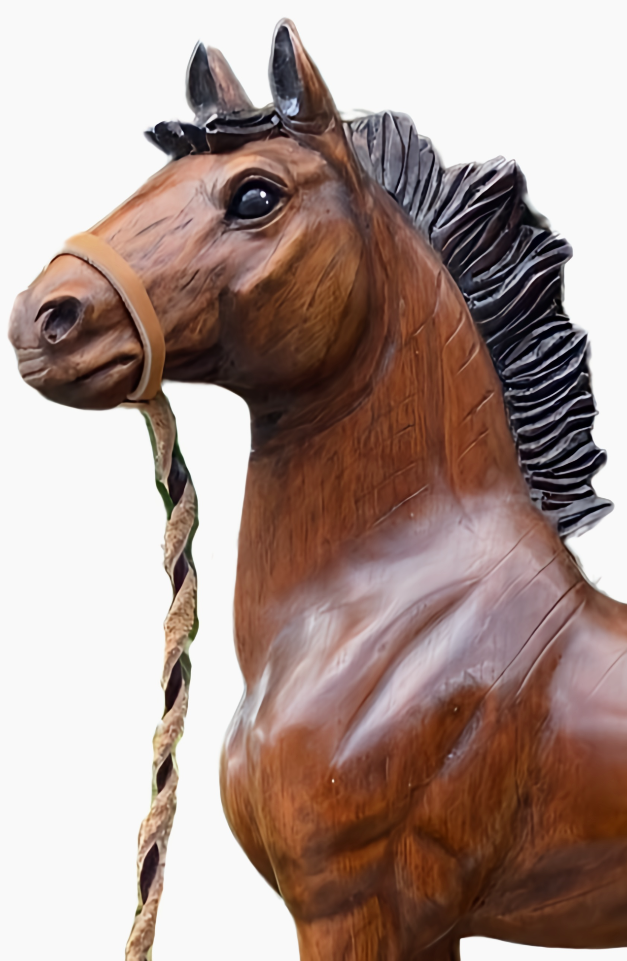 Cheval sur pied Base en Bois Rustique